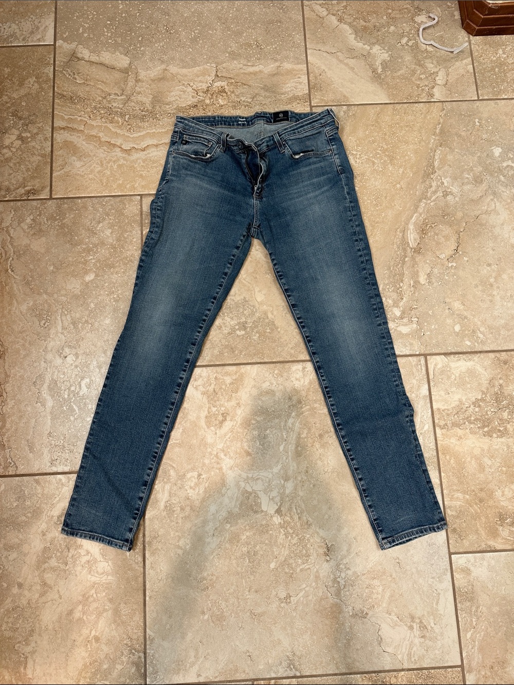 AG Adriano Goldschmied Women's Skinny Jeans in Medium Blue Wash